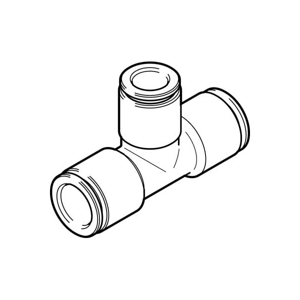 Festo Push-In T-Connector NPQH-T-Q6-Q4-P10 NPQH-T-Q6-Q4-P10 - main